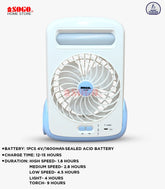 Sogo Rechargeable Mini Table-Desk Fan (JPN-402)